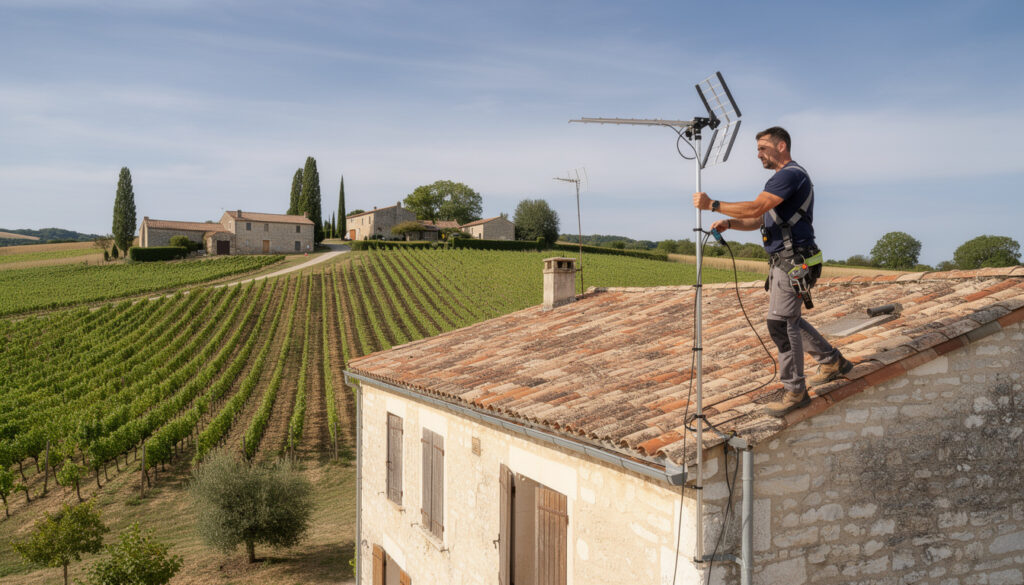 installation d'antennes tv pas chère et efficace en sud gironde. profitez d'une réception optimale de vos chaînes avec notre service rapide et fiable.
